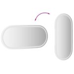 vidaXL Zrkadlo do kúpeľne s LED Priehľadná 100 x 45 cm tvrdené sklo – Obrázok 10
