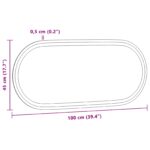 vidaXL Zrkadlo do kúpeľne s LED Priehľadná 100 x 45 cm tvrdené sklo – Obrázok 11