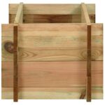 vidaXL Zvýšený záhon na zeleninu Zelená 120 x 80 x 32 cm – Obrázok 3
