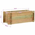 vidaXL Zvýšený záhon na zeleninu Zelená 120 x 80 x 32 cm – Obrázok 5