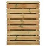 vidaXL Slatkový záhradný kompostér Zelená 110 x 58 x 113 cm – Obrázok 3