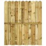 vidaXL Záhradná brána 100 x 125 cm Borovicový masív Zelená – Obrázok 3