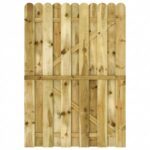 vidaXL Záhradná brána 100 x 150 cm Borovicový masív Zelená – Obrázok 3