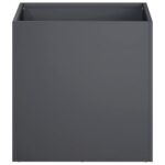 vidaXL Záhradný kvetináč Antracitová 45 x 45 x 45 cm – Obrázok 3