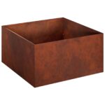 vidaXL Záhradný kvetináč 2 ks Hrdzavý 60 x 60 x 30 cm – Obrázok 4