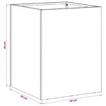 vidaXL Záhradný kvetináč 2 ks Antracitová 30 x 30 x 40 cm – Obrázok 8