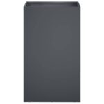 vidaXL Záhradný kvetináč 2 ks Antracitová 30 x 30 x 50 cm – Obrázok 4