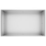 vidaXL Záhradný kvetináč Strieborná 40 x 30 x 75 cm Pozinkovaná oceľ – Obrázok 4