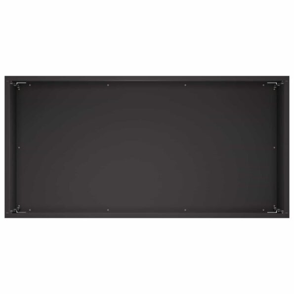 vidaXL Záhradný kvetináč Čierna 60 x 30 x 40 cm Studený valcovaný oceľ – Obrázok 4