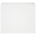 vidaXL Záhradný kvetináč Biela 60 x 30 x 40 cm Studený valcovaný oceľ – Obrázok 3