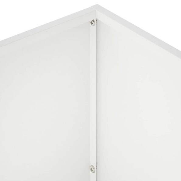 vidaXL Záhradný kvetináč Biela 60 x 30 x 40 cm Studený valcovaný oceľ – Obrázok 5