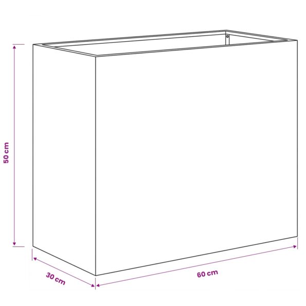vidaXL Záhradný kvetináč 2 ks Olivovo zelená 60 x 30 x 50 cm – Obrázok 8