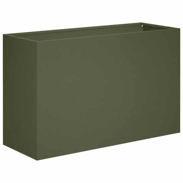vidaXL Záhradný kvetináč Olivovo zelená 80 x 30 x 40 cm – Obrázok 2