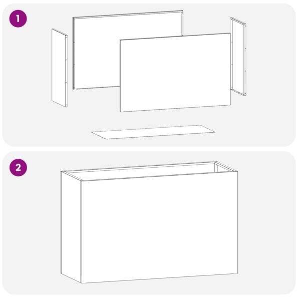 vidaXL Záhradný kvetináč Olivovo zelená 80 x 30 x 40 cm – Obrázok 6