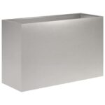 vidaXL Záhradný kvetináč Strieborná 80 x 30 x 40 cm Nehrdzavejúca oceľ – Obrázok 2