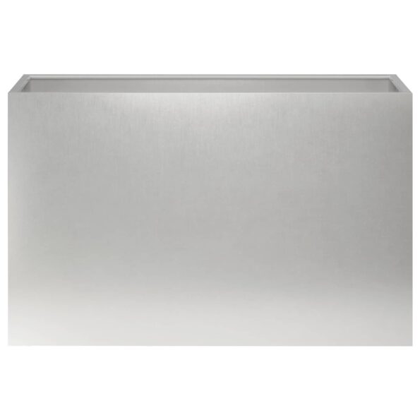 vidaXL Záhradný kvetináč Strieborná 80 x 30 x 40 cm Nehrdzavejúca oceľ – Obrázok 3