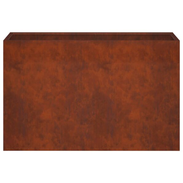 vidaXL Záhradný kvetináč Hrdzavý 80 x 30 x 40 cm – Obrázok 4