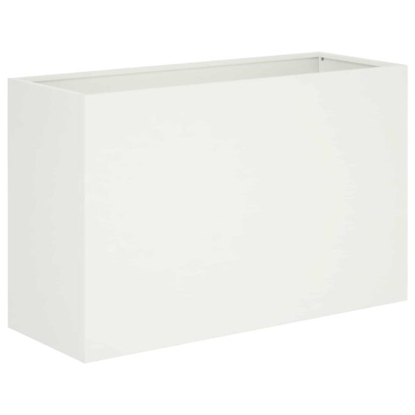 vidaXL Záhradný kvetináč 2 ks Biela 80 x 30 x 50 cm – Obrázok 3
