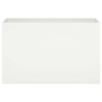 vidaXL Záhradný kvetináč 2 ks Biela 80 x 30 x 50 cm – Obrázok 4