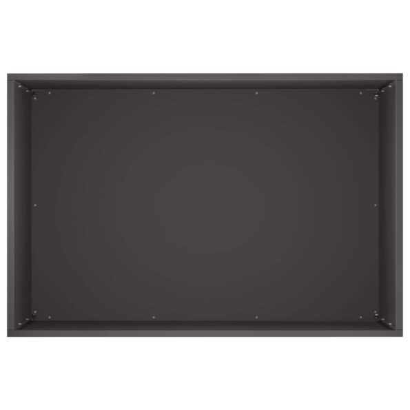 vidaXL Záhradný kvetináč Čierna 50 x 40 x 50 cm Studený valcovaný oceľ – Obrázok 4