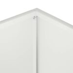 vidaXL Záhradný kvetináč Biela 50 x 40 x 50 cm Studený valcovaný oceľ – Obrázok 5