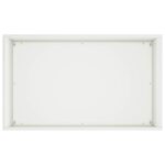 vidaXL Záhradný kvetináč Biela 50 x 40 x 75 cm Studený valcovaný oceľ – Obrázok 4