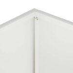 vidaXL Záhradný kvetináč Biela 50 x 40 x 75 cm Studený valcovaný oceľ – Obrázok 5