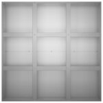 vidaXL Záhradný kvetináč Strieborná 100 x 100 x 40 cm Pozinkovaná oceľ – Obrázok 4