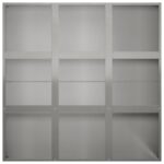vidaXL Záhradný kvetináč Strieborná 100 x 100 x 50 cm – Obrázok 4