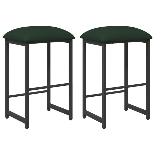 vidaXL Barová stolička 2 ks Tmavozelená 40 x 32 x 64 cm – Obrázok 2