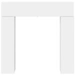 vidaXL Rám krbu Biela 102 x 18 x 100,5 cm Kompozitné drevo – Obrázok 6