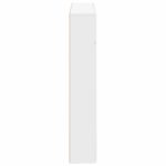 vidaXL Rám krbu Biela 102 x 18 x 100,5 cm Kompozitné drevo – Obrázok 7