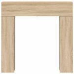 vidaXL Rám krbu Dub sonoma 102 x 18 x 100,5 cm Kompozitné drevo – Obrázok 6