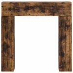 vidaXL Rám krbu Dymový dub 102 x 18 x 100,5 cm Kompozitné drevo – Obrázok 6
