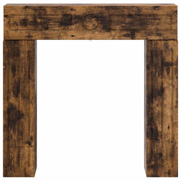 vidaXL Rám krbu Dymový dub 102 x 18 x 100,5 cm Kompozitné drevo – Obrázok 6