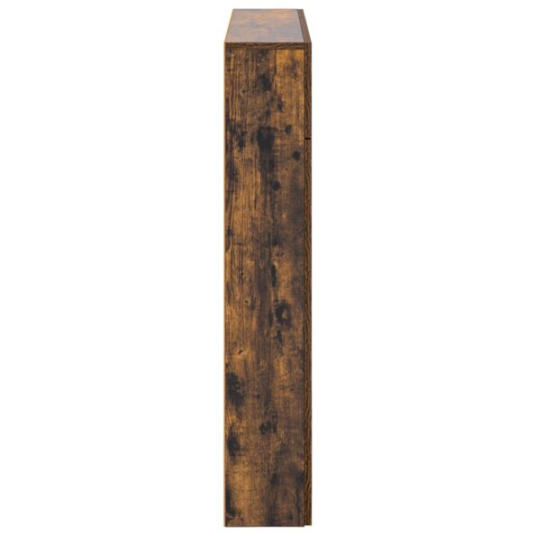 vidaXL Rám krbu Dymový dub 102 x 18 x 100,5 cm Kompozitné drevo – Obrázok 7