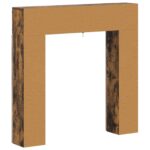 vidaXL Rám krbu Dymový dub 102 x 18 x 100,5 cm Kompozitné drevo – Obrázok 8