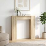 vidaXL Rám krbu Dub sonoma 100 x 20 x 100 cm Kompozitné drevo