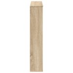 vidaXL Rám krbu Dub sonoma 100 x 20 x 100 cm Kompozitné drevo – Obrázok 5