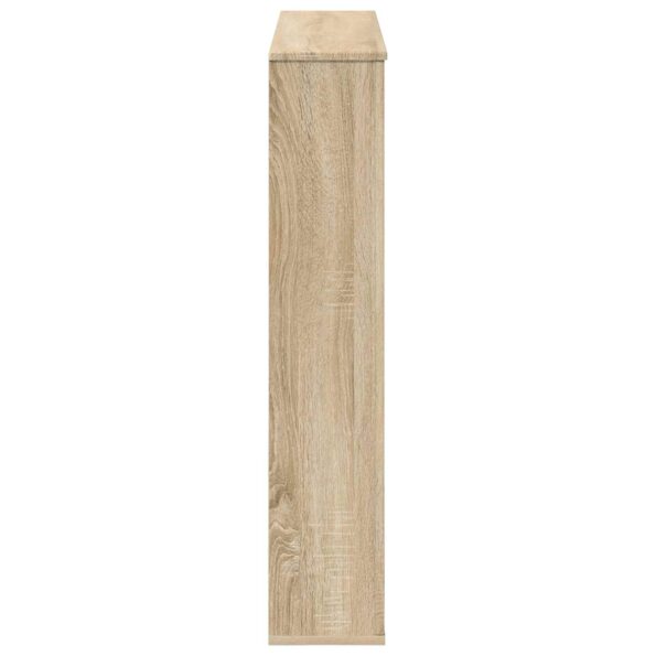 vidaXL Rám krbu Dub sonoma 100 x 20 x 100 cm Kompozitné drevo – Obrázok 5