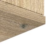 vidaXL Rám krbu Dub sonoma 100 x 20 x 100 cm Kompozitné drevo – Obrázok 8
