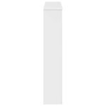 vidaXL Rám krbu Biela s vysokým leskom 100 x 20 x 100 cm – Obrázok 5