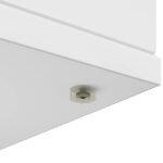 vidaXL Rám krbu Biela s vysokým leskom 100 x 20 x 100 cm – Obrázok 8