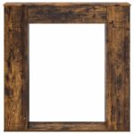vidaXL Rám krbu Dymový dub 100 x 20 x 100 cm Kompozitné drevo – Obrázok 4