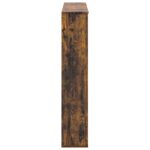vidaXL Rám krbu Dymový dub 100 x 20 x 100 cm Kompozitné drevo – Obrázok 5