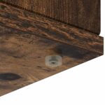 vidaXL Rám krbu Dymový dub 100 x 20 x 100 cm Kompozitné drevo – Obrázok 8