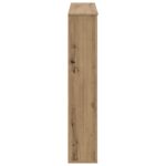 vidaXL Rám krbu Dub artisan 100 x 20 x 100 cm Kompozitné drevo – Obrázok 5