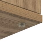 vidaXL Rám krbu Dub artisan 100 x 20 x 100 cm Kompozitné drevo – Obrázok 8