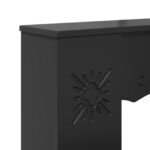 vidaXL Rám krbu Čierna 102 x 20 x 102 cm Kompozitné drevo – Obrázok 7