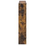 vidaXL Rám krbu Dymový dub 102 x 20 x 102 cm Kompozitné drevo – Obrázok 5
